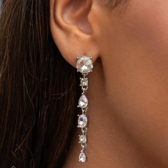 paparazzi Jewelry - Fairytale Falls - White Earrings
